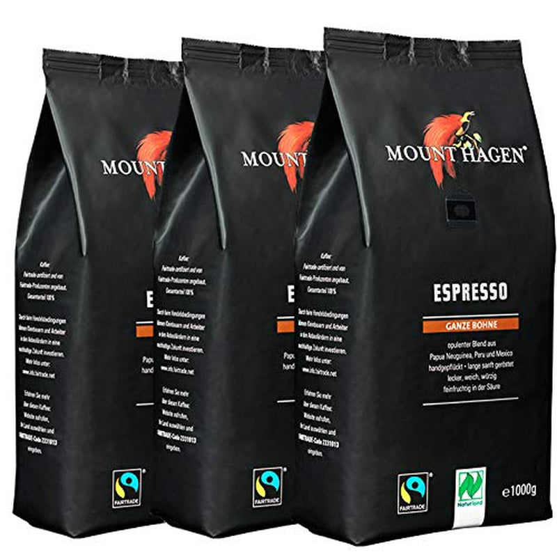 Espresso całe ziarna, 1000 g, opakowanie 3 szt