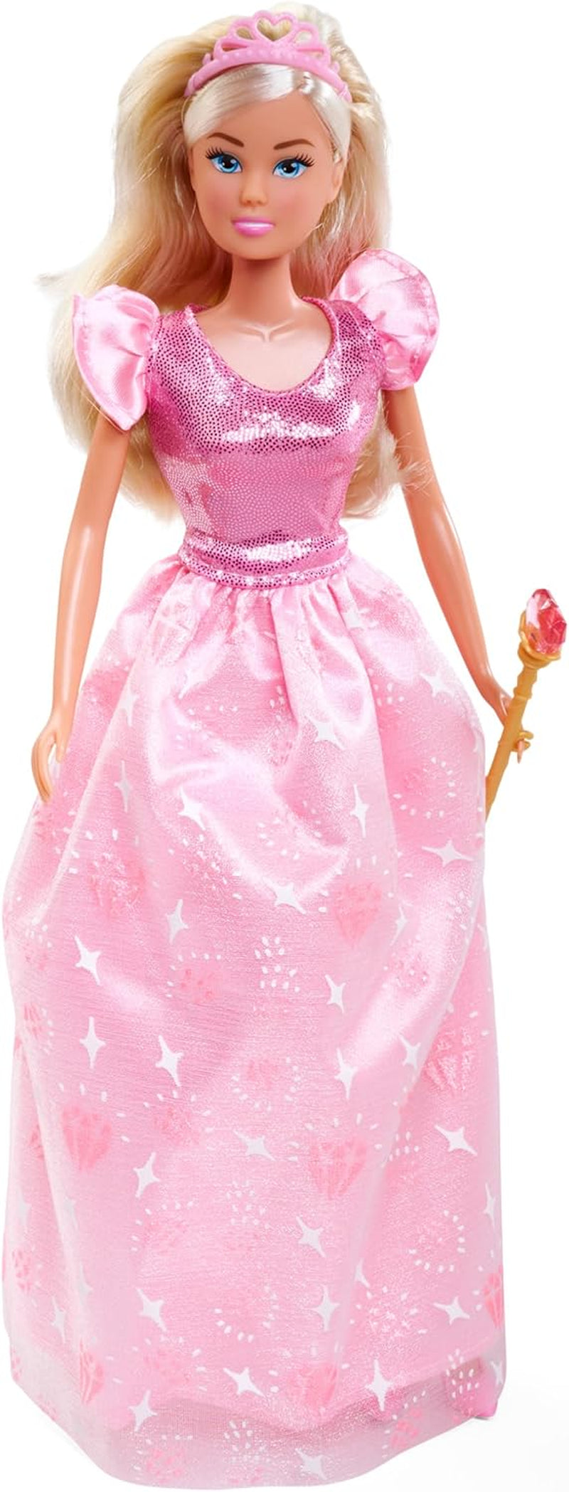 Simba Steffi Love Princess Diamentowa lalka Princess Play z magiczną skrzynią skarbów, berłem i diamentami, 29 cm, 3 lata i więcej