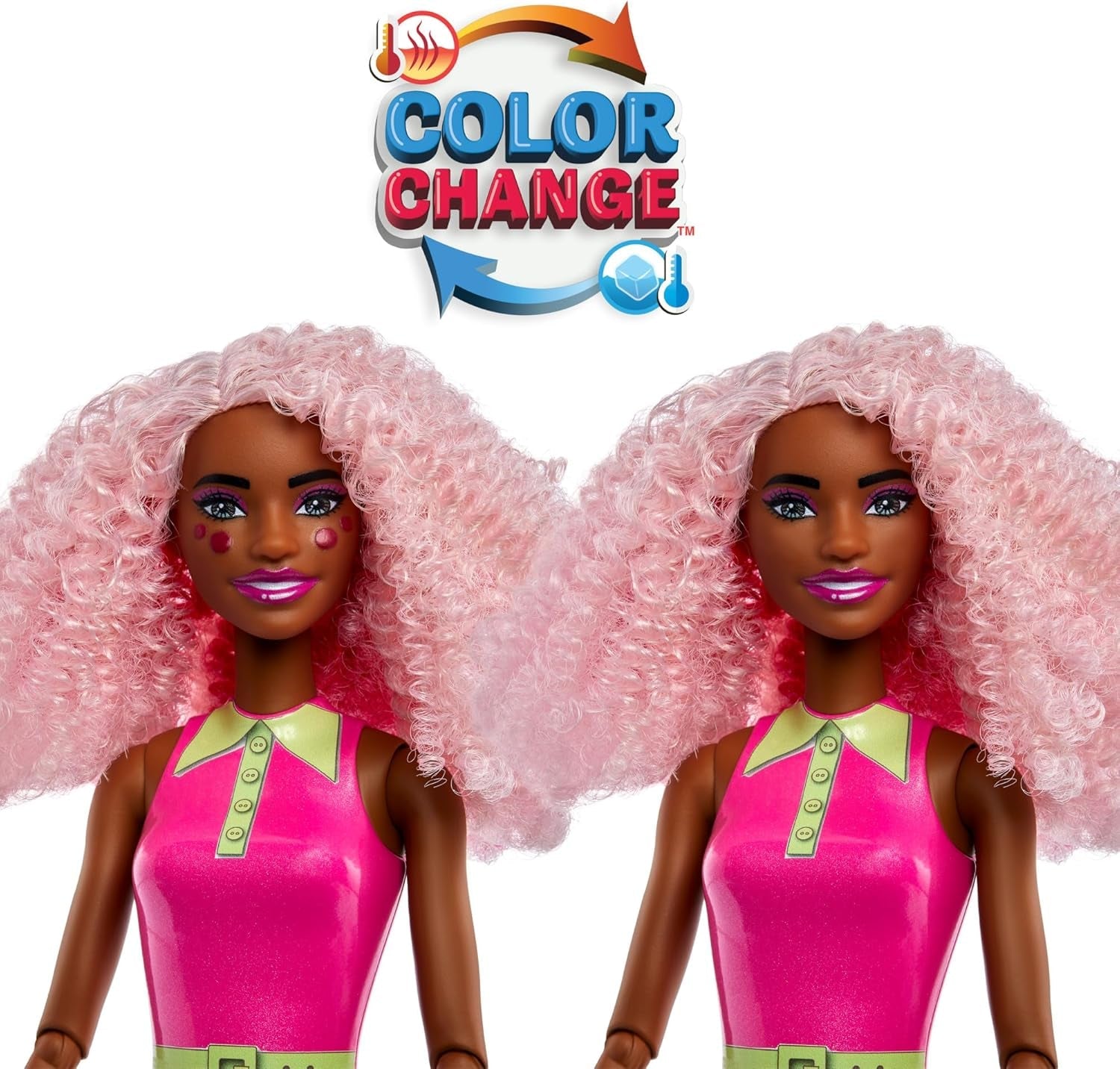Barbie Pop Reveal Bubble Tea Lalka i akcesoria, Lalka modowa pachnąca Berry Bliss ze zwierzakiem, 8 niespodzianek, zawiera zmieniacz kolorów, kubek do przechowywania, HTJ20
