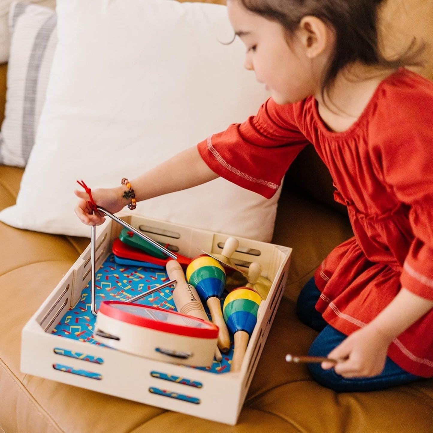 Melissa & Doug Opaska w pudełku | Zabawki edukacyjne | Zabawki muzyczne dla dzieci | 3+ | Prezent dla chłopców i dziewcząt Naty Shop Baby Toys