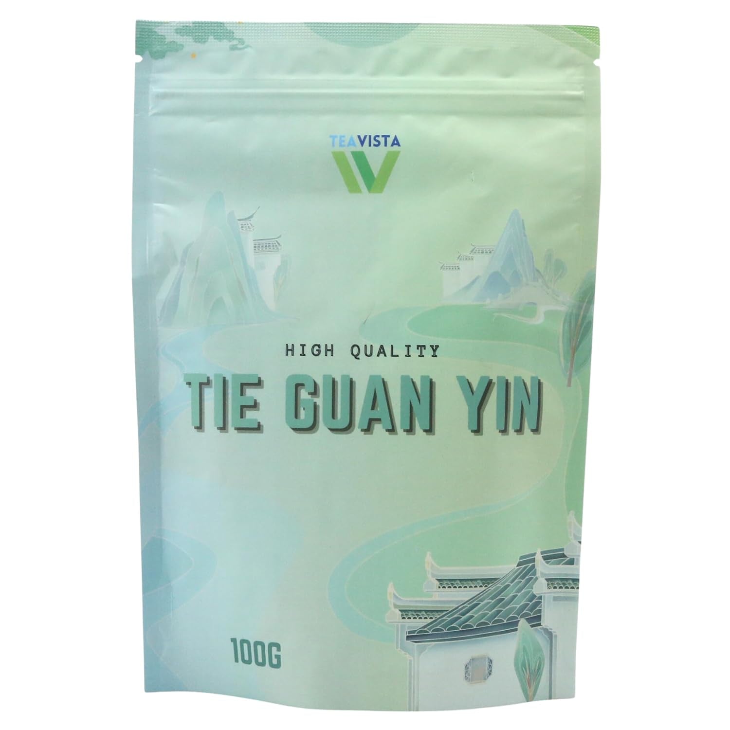 Herbata Tie Guan Yin Oolong marki Teavista - Chińska herbata premium Premium (Tieguanyin), 100g | Wspomaga trawienie i dodaje energii