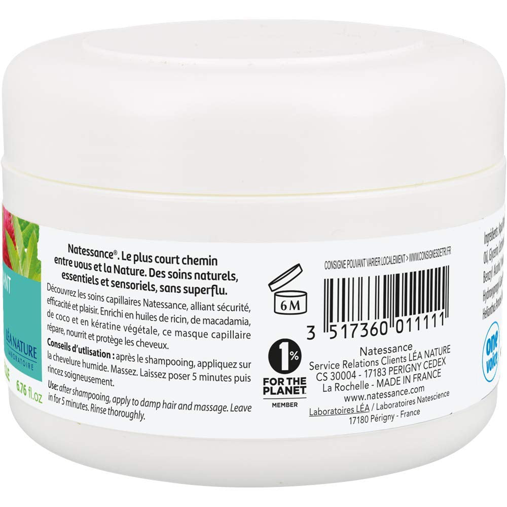 Maska Sublimateur à l'Huile de Ricin et Kératine Végétale 200 ml Maska do włosów Naty Shop