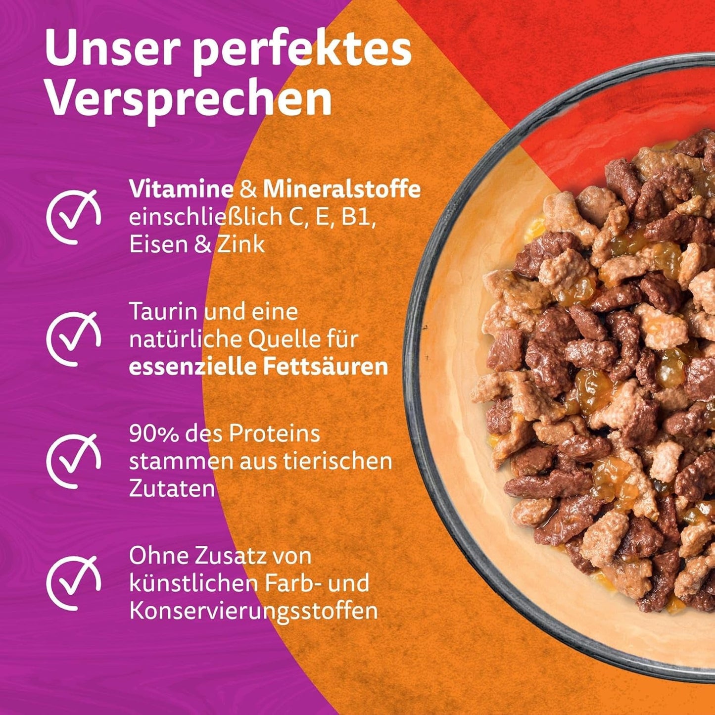 WHISKAS Duo Saszetki na porcje mokrej karmy, opakowanie zbiorcze, klasyczna kombinacja w galarecie, 12 x 85g