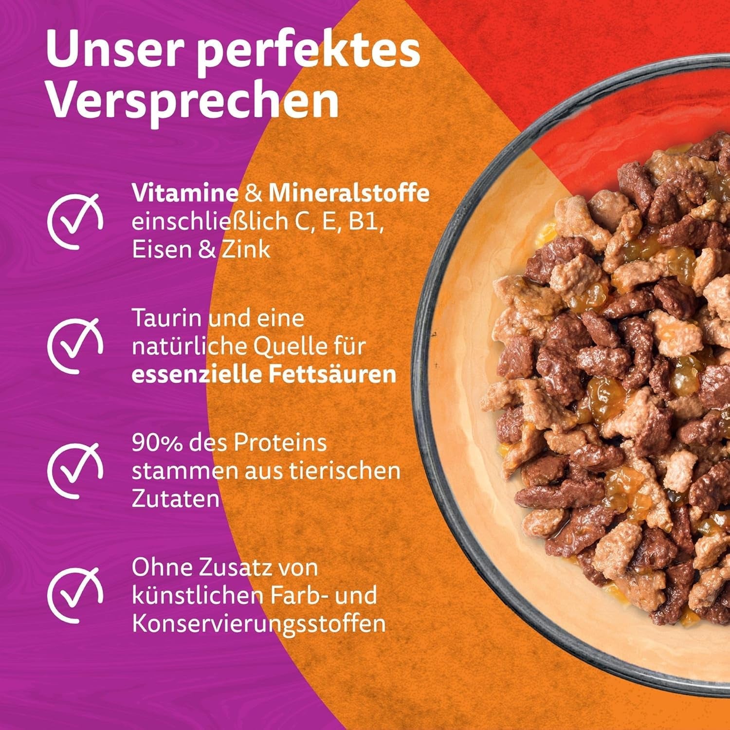 WHISKAS Duo Saszetki na porcje mokrej karmy, opakowanie zbiorcze, klasyczna kombinacja w galarecie, 12 x 85g
