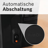 Bosch MyMoment TKA2M113 Ekspres do espresso z filtrem, szklana karafka 1,25 l, 10–15 filiżanek, funkcja utrzymywania ciepła przez 40 minut, system zapobiegający kapaniu, obrotowy uchwyt filtra, odłączany zbiornik na wodę, 1200 W, czarny matowy