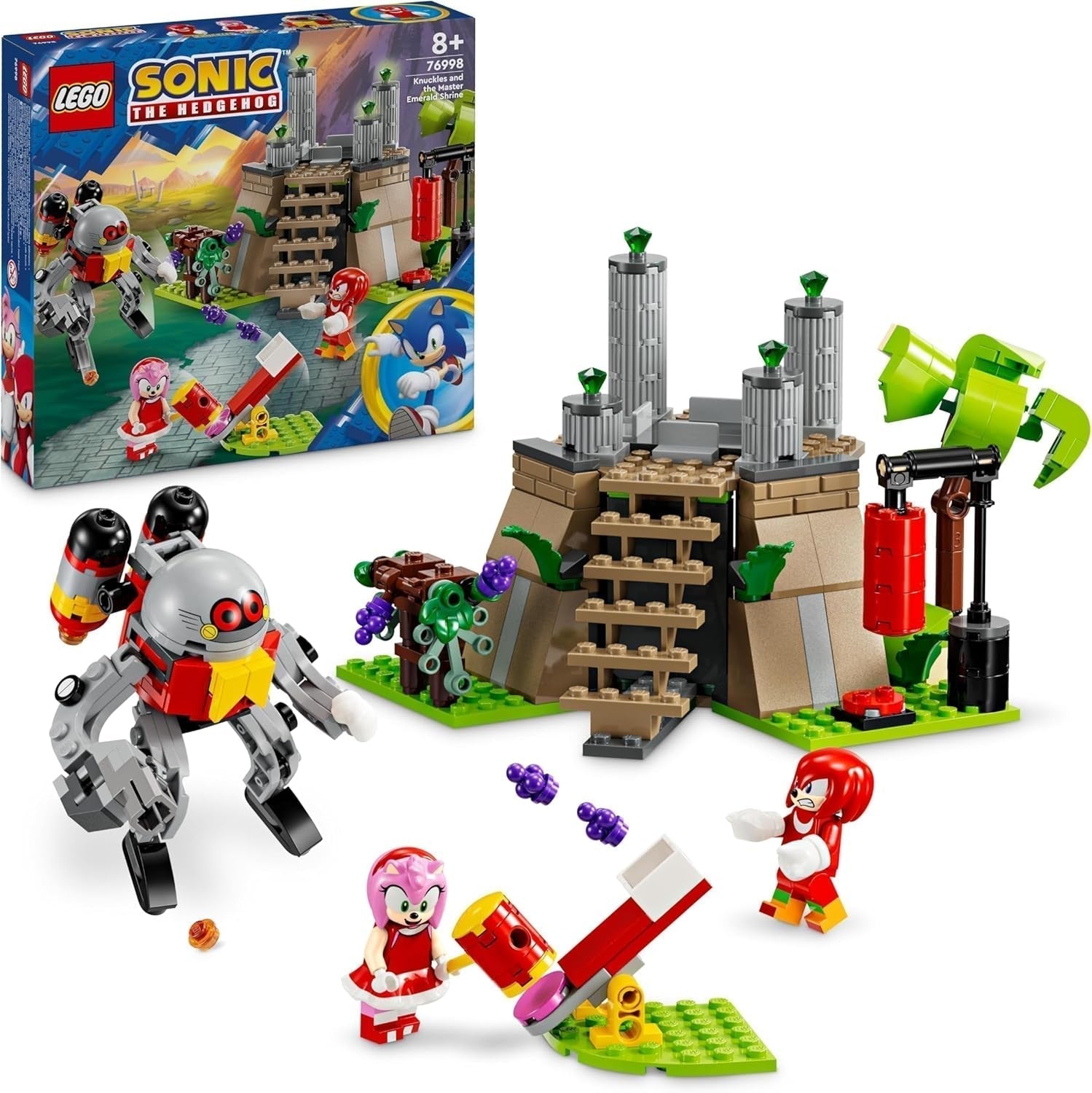 LEGO Sonic the Hedgehog Knuckles And The Shrine Of Master Emerald Zabawka kolekcjonerska Prezent dla graczy Przygoda Zestaw do budowania dla chłopców i dziewcząt w wieku 8 lat 76998 Zestawy do budowania Besuche den LEGO-Store Default Title