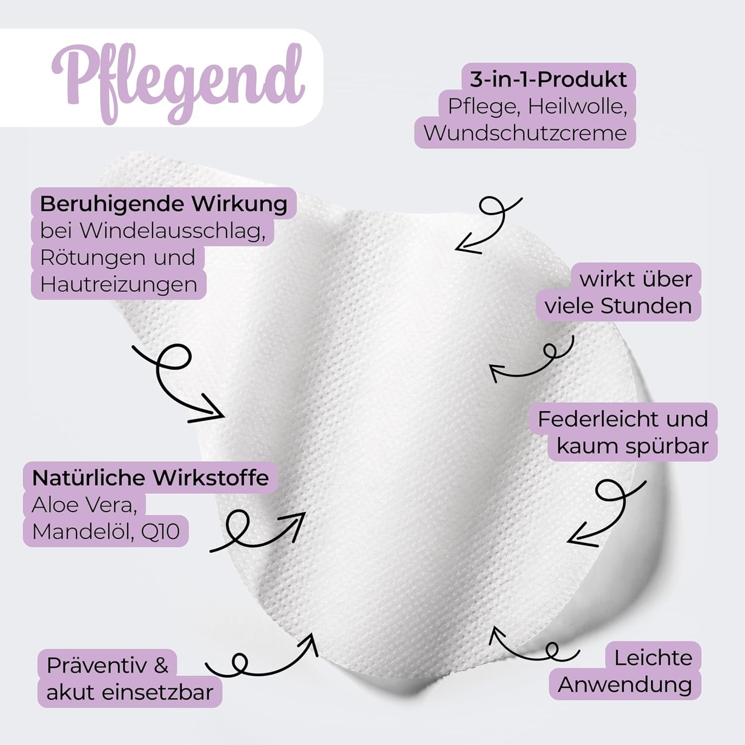 Millis Zaubertücher bei Windedermatitis Baby, Bekannt aus „Die Höhle der Löwen”, 25 Tücher (1 x 25er) z Aloe Vera, Mandelöl i Q10 - Pflegt, Schützt i dient als Wundschutz bei gereizter Haut
