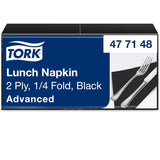 Tork 477840 Limonkowe serwetki obiadowe / 2-warstwowe serwetki do małych posiłków lub przekąsek / Zaawansowana jakość / 10 X 200 (2000) serwetki papierowe / 32,6 X 33 cm (dł. x szer.) / złożenie na 1/4
