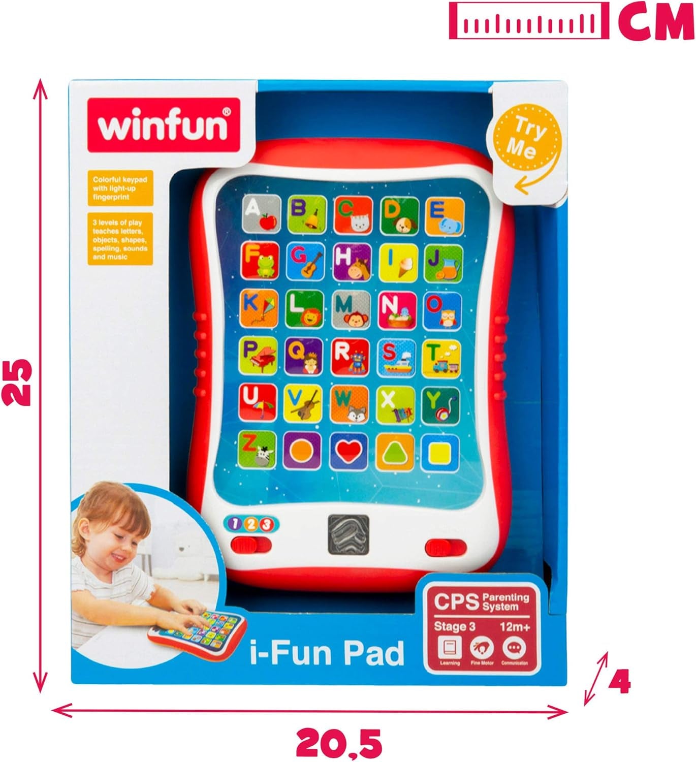winfun ColorBaby 44256 Taca edukacyjna ze światłem i dźwiękiem. Zabawki dla dzieci Naty Shop