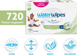 WaterWipes Sensitive+ Chusteczki nawilżane dla niemowląt i małych dzieci, 720 sztuk (12 szt.), 3 w 1 czyszczenie, pielęgnacja, ochrona, 99,9% wody, teksturowane oczyszczanie, bezzapachowy