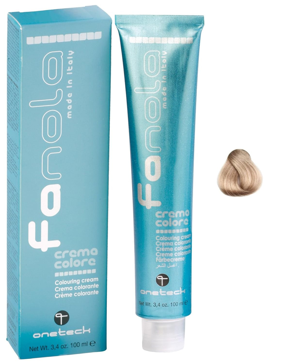 Fanola crema colore Krem koloryzujący 7.0 Blond, 100 ml Farba do włosów Naty Shop 12.2 Super Blond Platinum Pearl Extra
