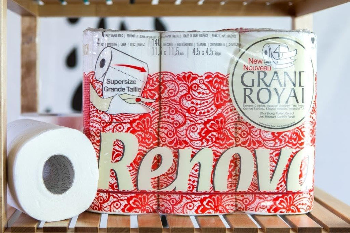 Papier toaletowy Renova Grand Royal, 18 rolek Premium XXL, 4 warstwy, miękki i trwały