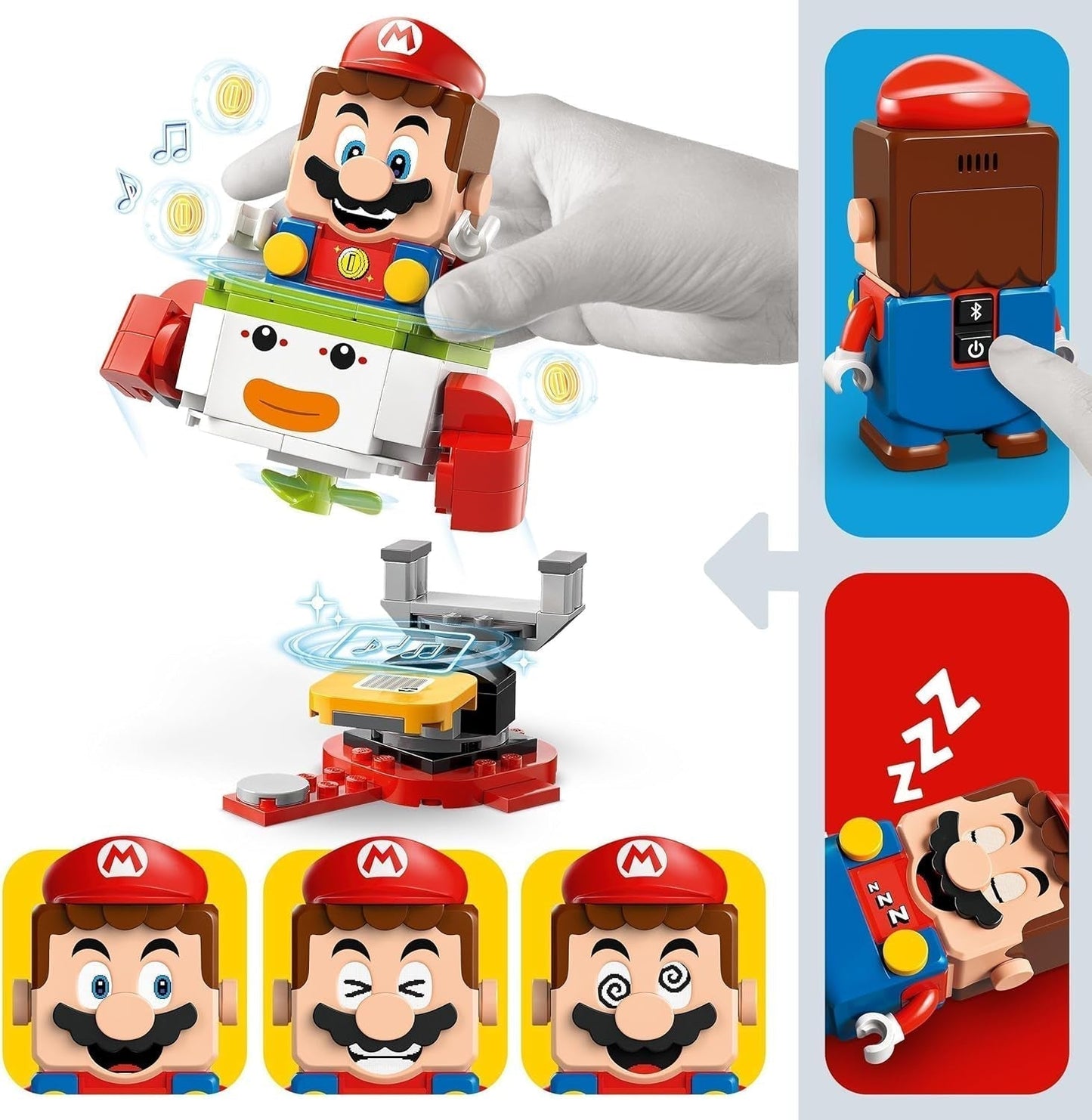 LEGO Super Mario Adventure z interaktywnym Mario, zestaw wózka młodszego klauna, zabawka Yoshi, prezent Nintendo dla chłopców, dziewcząt i graczy w wieku od 6 lat 71439 Zestawy do budowania Besuche w sklepie LEGO