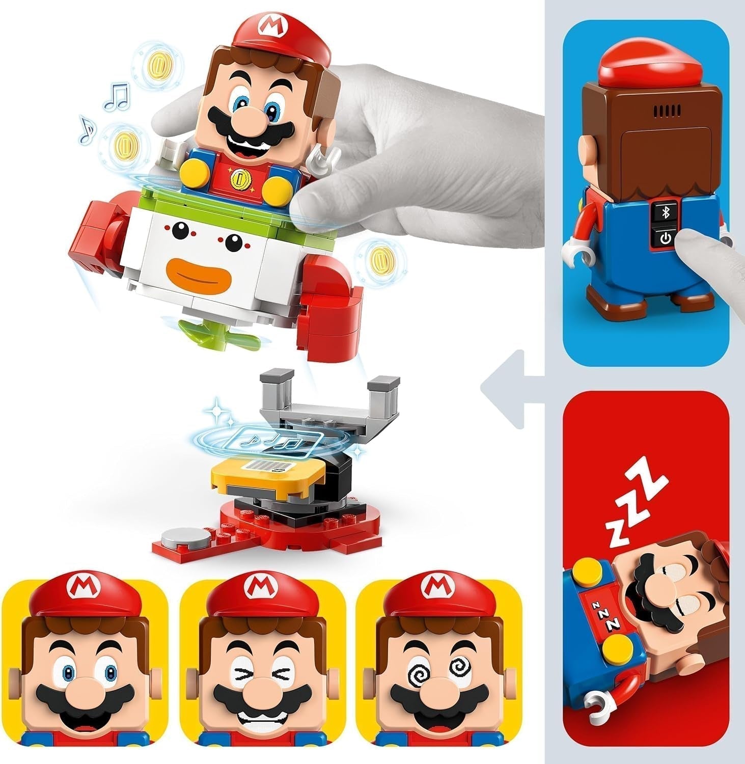 LEGO Super Mario Adventure z interaktywnym Mario, zestaw wózka młodszego klauna, zabawka Yoshi, prezent Nintendo dla chłopców, dziewcząt i graczy w wieku od 6 lat 71439 Zestawy do budowania Besuche w sklepie LEGO