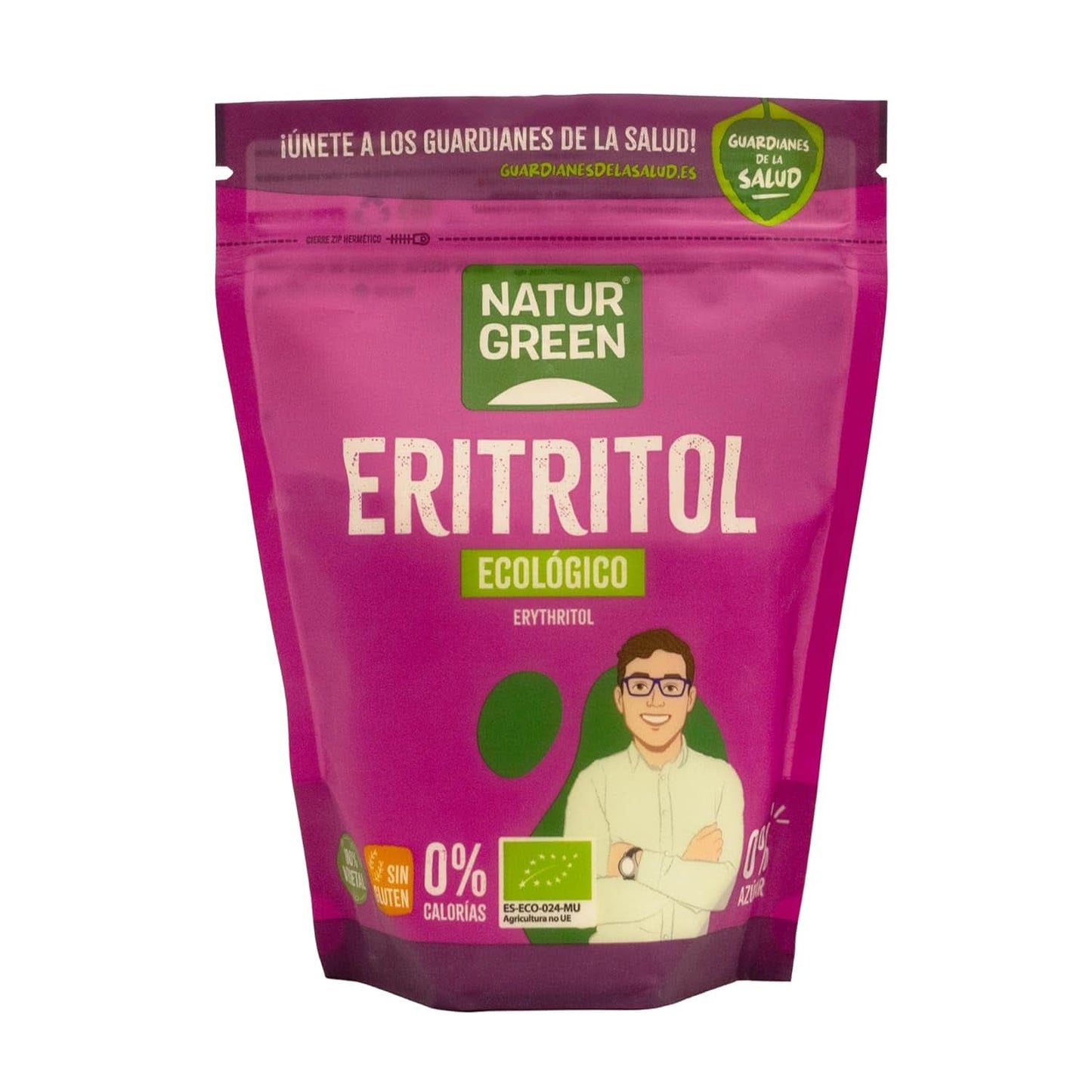 Bio Erytrytol, Naturalny słodzik, Organiczny, Niski Indeks Glikemiczny, 500 gramów Słodziki Naty Shop