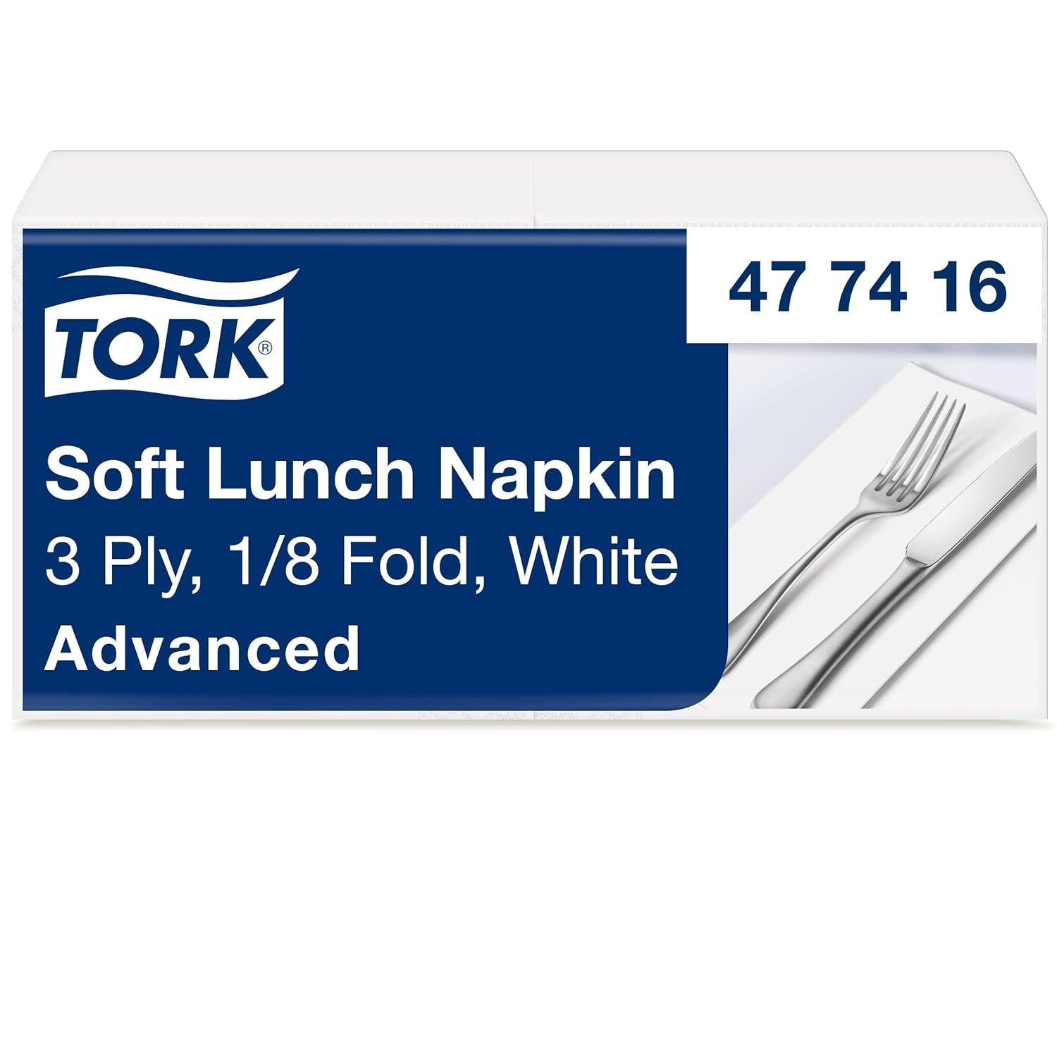 Tork Linstyle 509542 Czarne serwetki koktajlowe, składane w 1/4, 1 warstwa, 23,8 x 23,8 cm, 1 x 100 serwetek