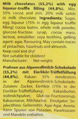 RCP Verpoorten Minis, trufle ajerkoniakowe, alpejska czekolada mleczna, płynne nadzienie, zawiera alkohol, świetny prezent, 110 g (2 sztuki w opakowaniu)