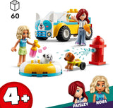 LEGO Friends Mobilny salon pielęgnacji psów, zestaw do zabawy ze zwierzętami, zabawka dla dzieci z 2 figurkami i 2 psami dla dziewcząt i chłopców od 4. roku życia, zestaw do pielęgnacji psów 42635 Zestawy do budowania Beuche den LEGO-Store