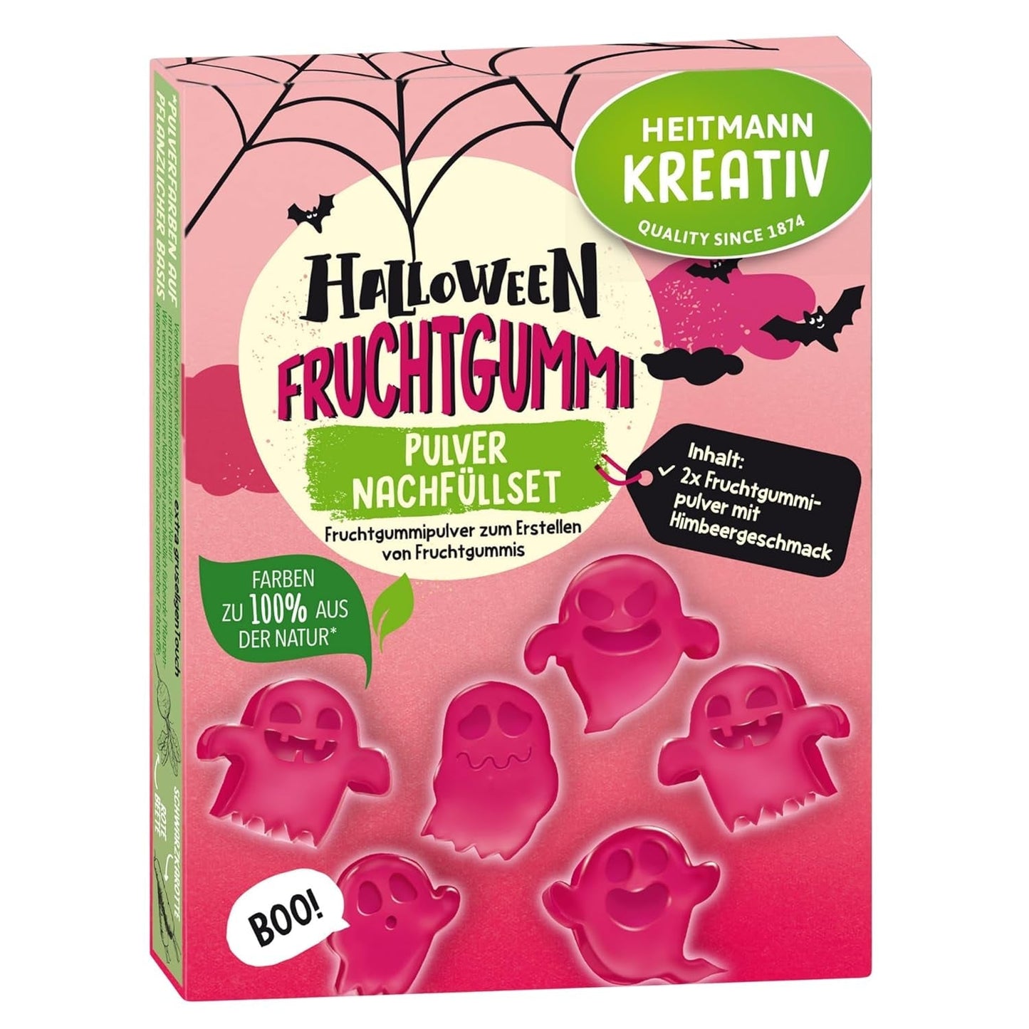 HEITMANN KREATIV Zestaw zastępczy gumy do żucia z owocami na Halloween - o smaku malinowym