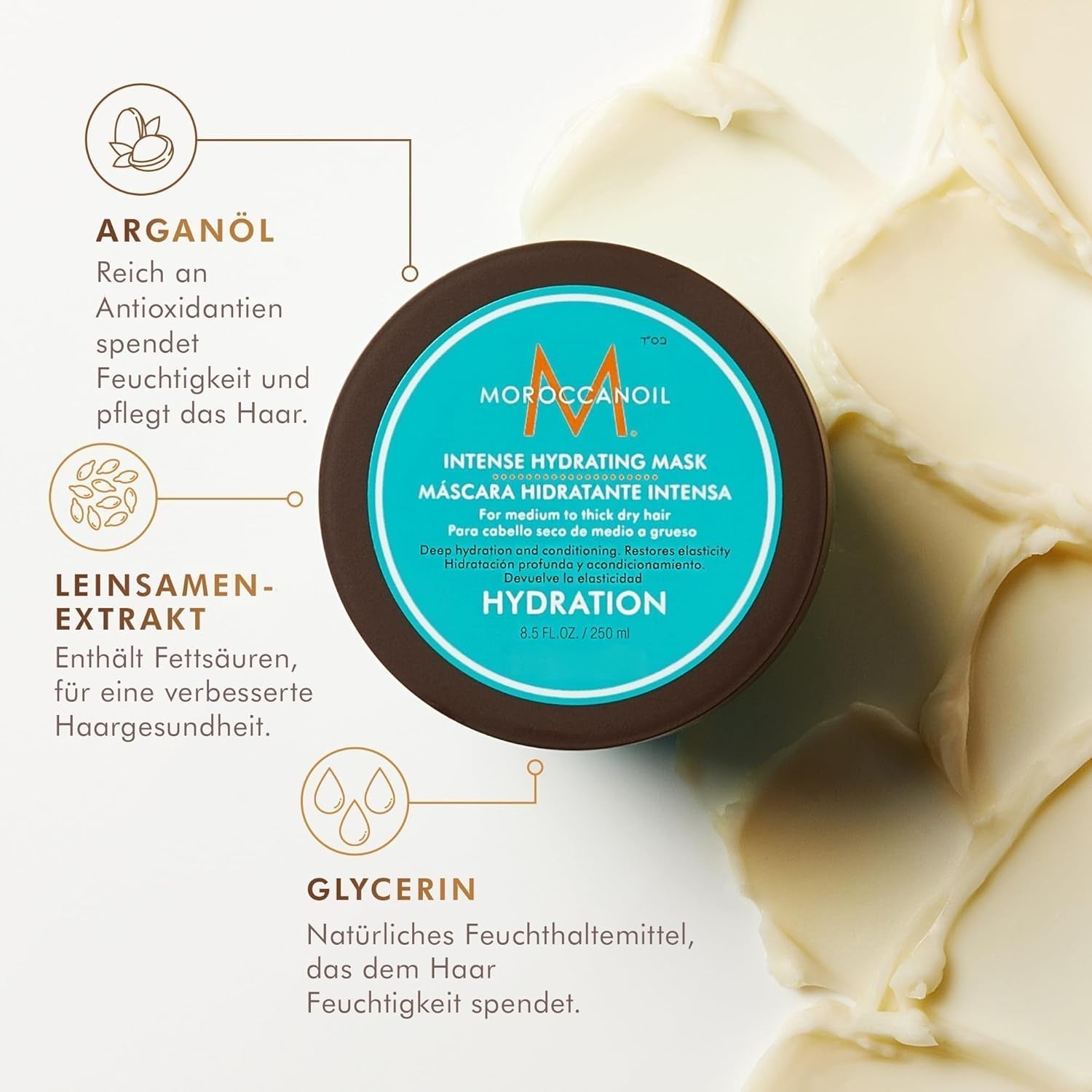 Intensywnie nawilżająca maska Moroccanoil Naty Shop Maska do włosów