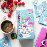 Cupper Organiczna herbata biała, malinowa, 20 saszetek, 34g (4 szt.)