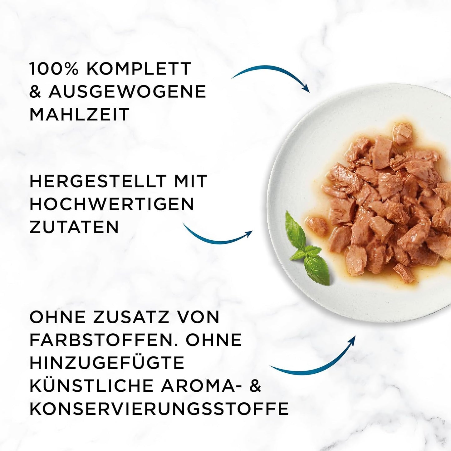 Gourmet Perle Duetto Łosoś i żółty dorsz Mokra karma dla kotów, 26 opakowań (26 x 85 g)