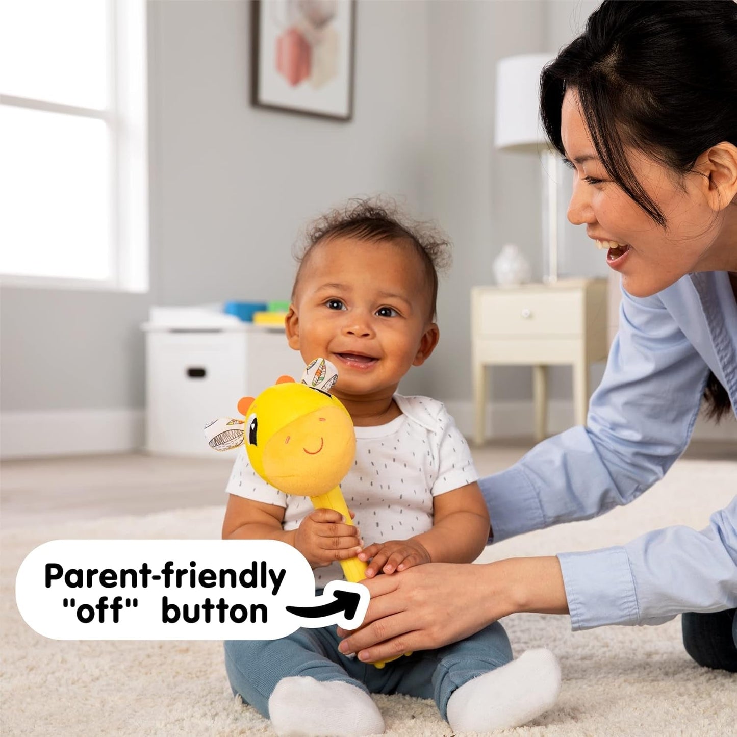 Lamaze L27471 Szalona żyrafa, zabawka dla noworodka, kolorowa zabawka sensoryczna dla dziecka, prezent dla nowych rodziców, zabawka rozwojowa dla chłopców i dziewcząt od 12. miesiąca życia. Zabawki dla niemowląt Naty Shop
