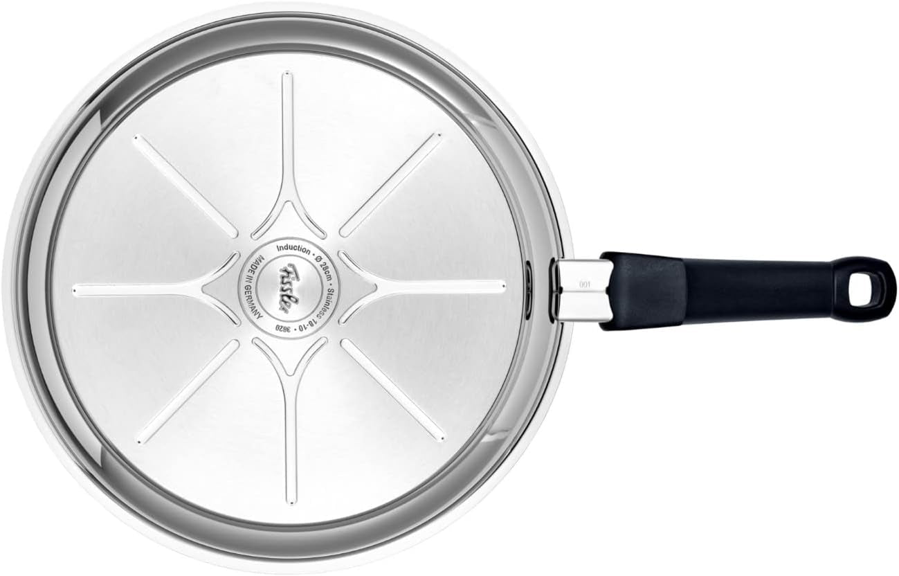 Fissler Adamant Premium patelnia ze stali nierdzewnej, nieprzywierająca, odporna na zarysowania - Garnki i Patelnie Indukcyjne Naty Shop