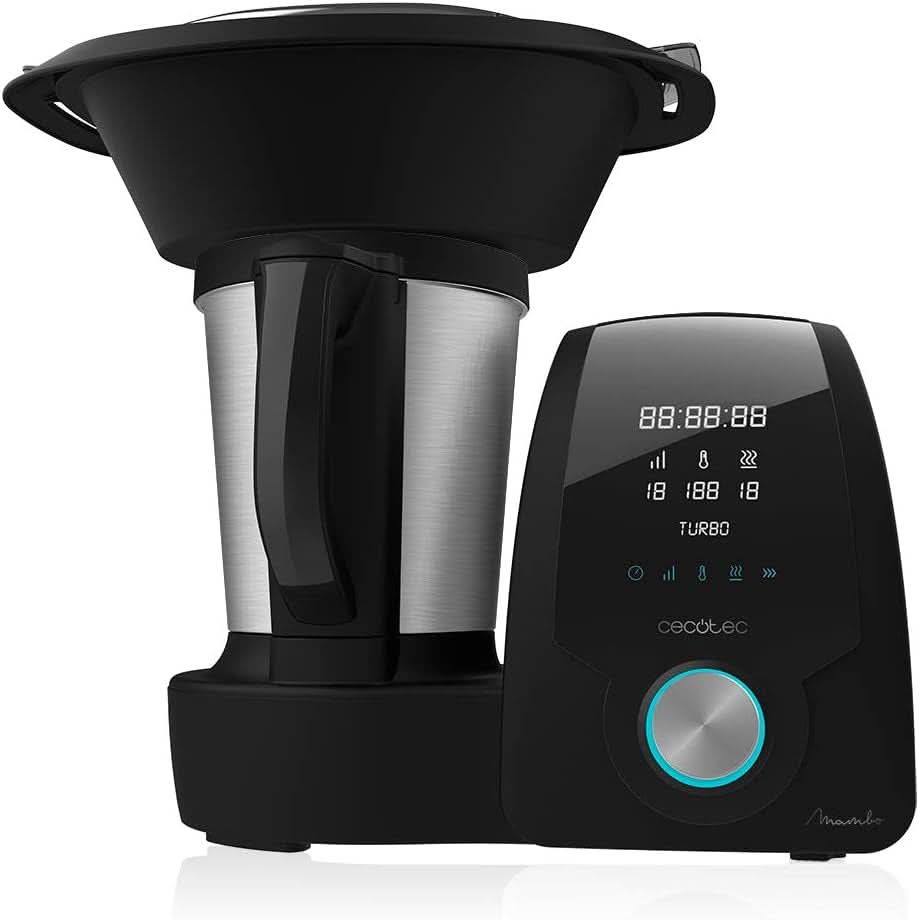 Cecotec Mambo 6090 Multifunktions-Küchenmaschine, 1700 W, 23 Funktionen, Krug Mit Fassungsvermögen 3,3 L, 3 Teller Gleichzeit, 10 Geschwindigkeitsstufen, Timer Roboty kuchenne i miksery Naty Shop