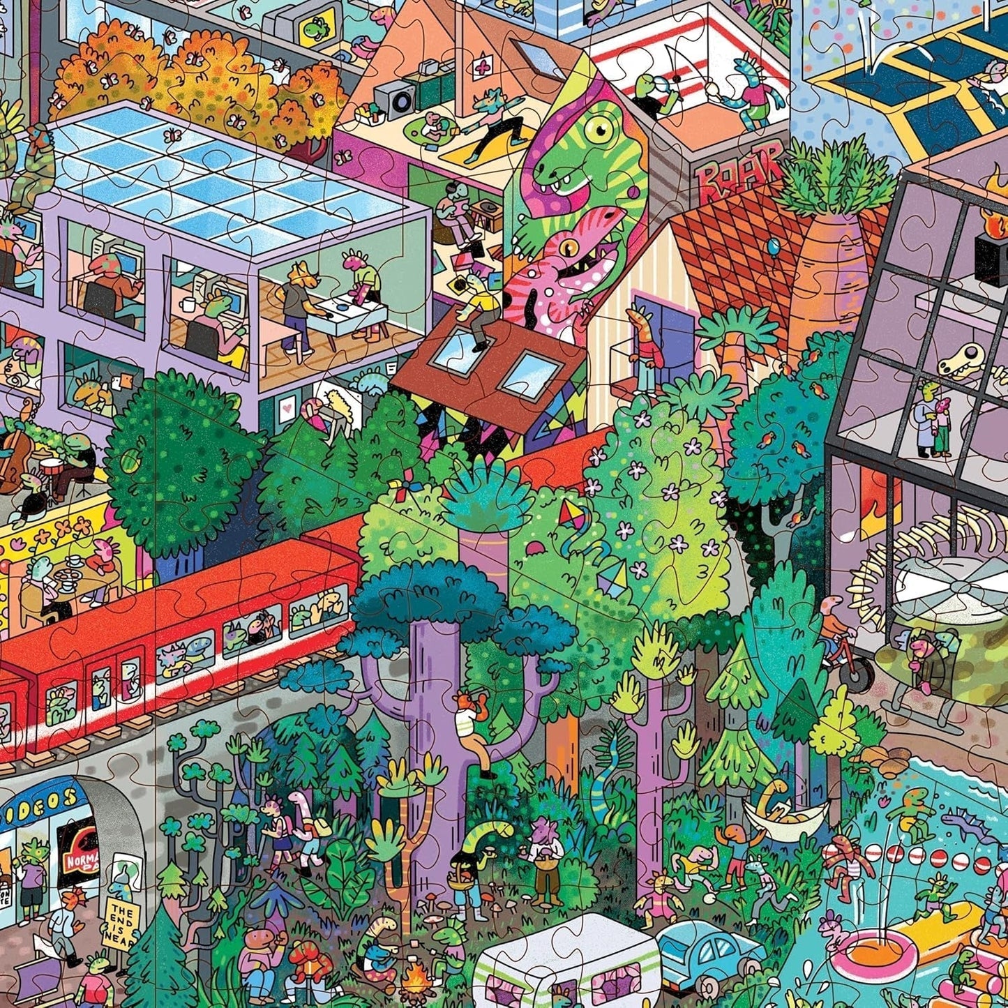 Big Rockstadt - 1000 elementów puzzli firmy The Magic Puzzle Company - Seria czwarta Puzzle Naty Shop