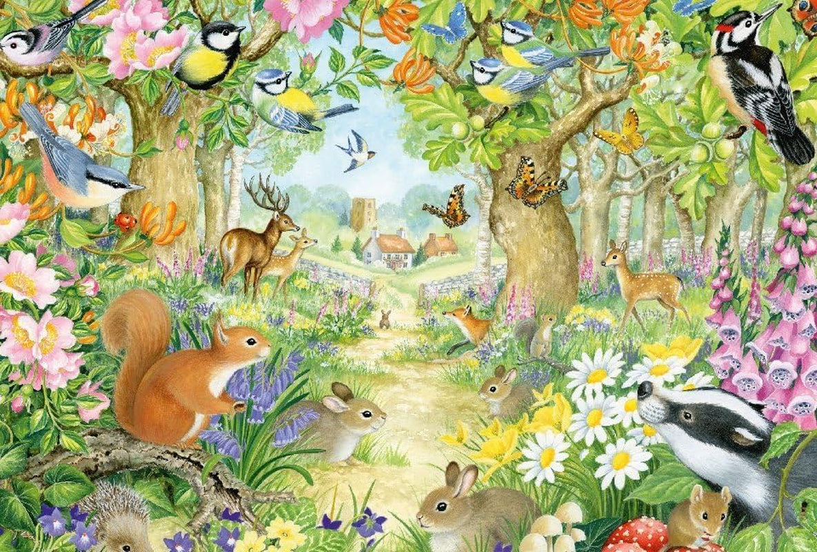 Schmidt Spiele 56370 Zwierzęta w lesie, puzzle dla dzieci, 100 elementów Puzzle Naty Shop