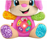 Fisher-Price Śmiej się i ucz JFD35 Pluszowa zabawka z inteligentnymi scenami Muzyczna zabawka edukacyjna dla dzieci od 6 miesiąca życia, wersja wielojęzyczna: włoski, hiszpański, portugalski, angielski, JFD35 Baby Toys Naty Shop