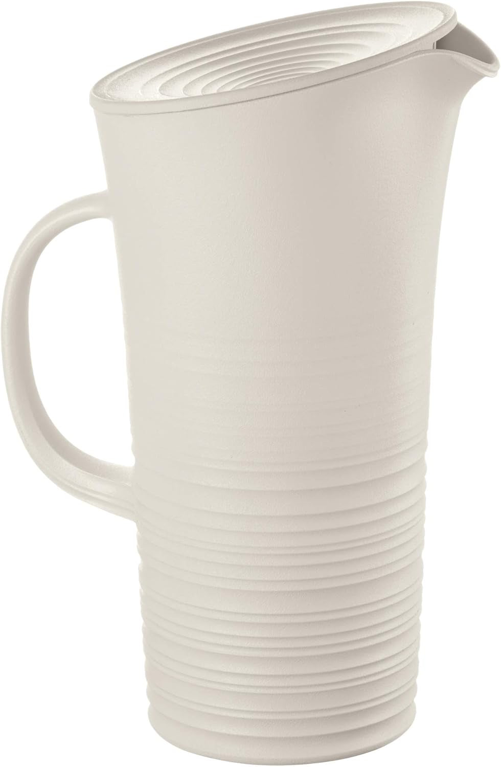 Guzzini - Tierra, Karafka z pokrywką - Mleczna biel, 18,7 x 13,4 x 10 x h26,9 cm | 1800 cm3 - 181701156, Bianco