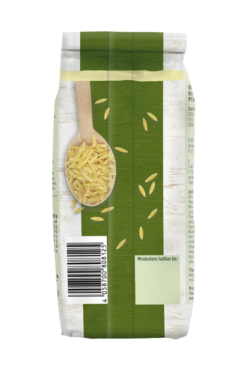 - Kritharaki Nudeln (Reisnudeln/Risoni/Orzo) | Griechische Nudelspezialität aus Hartweizengriess | 500 g w worku