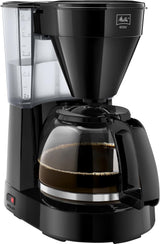 Melitta Easy – Ekspres do espresso z filtrem i szklaną karafką, na 10 filiżanek kawy, czarny