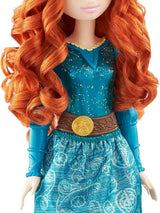 Mattel Disney Princess Zabawka Merida Ręcznie robiona lalka ze świecącymi ubraniami i akcesoriami Zainspirowana filmem Disneya i Pixara Prezent dla dzieci HLW13