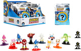 Jada Toys Sonic the Hedgehog Figurka (1X tajemnicza figurka w ślepym opakowaniu) - 1 niespodzianka - figurka kolekcjonerska z 13 figurek Sonic, figurka z nano metalu (około 4 cm) dla dzieci i fanów od 3 lat, figurka Wave 1 Naty Shop