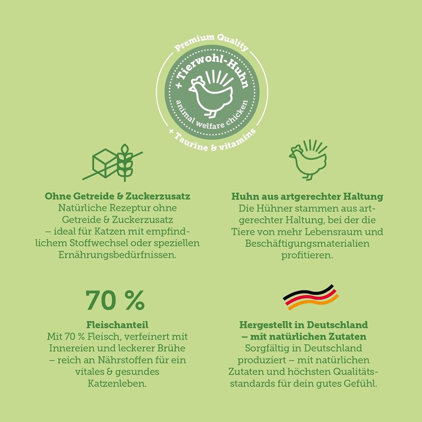 MERA Cats Nature Insect Premium Katzenfutter Nass 12x85g | ohne Zucker i Getreide| Nachhaltig & mit viel Insektenprotein | Dorosły Katzennassfutter