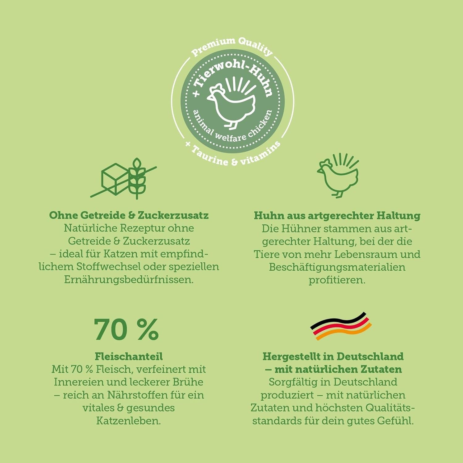 MERA Cats Nature Insect Premium Katzenfutter Nass 12x85g | ohne Zucker i Getreide| Nachhaltig & mit viel Insektenprotein | Dorosły Katzennassfutter