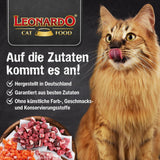 LEONARDO Karma mokra [6x400g Owoce Morza] | Mokra karma dla kotów bezzbożowa | Kompletna mokra karma w puszkach