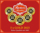 Kulki Reber Mozart - Torba cukiernicza zawierająca 8 sztuk - Oryginalne kulki Reber Mozart Ciemna czekolada, marcepan i nugat - 1 x 160g