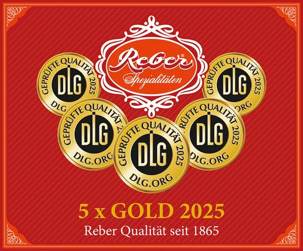 Kulki Reber Mozart z gorzką czekoladą, opakowanie 6 szt. z marcepanem i nugatem, wegańskie - 1 x 120 g
