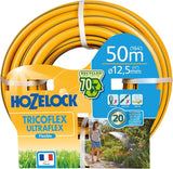 HOZELOCK - Wąż Tricoflex Ultraflex Ø 12,5 mm (1/2") 20 M: Elastyczny wąż ogrodowy, odporny na warunki atmosferyczne, skręcanie i zginanie, wykonany w 40% z PVC pochodzącego z recyklingu [117002], żółty
