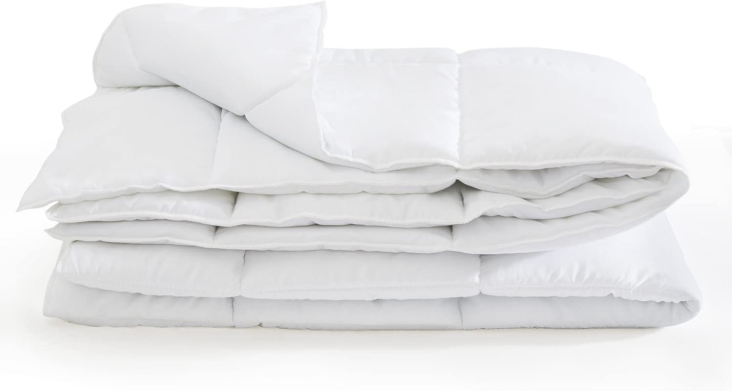 Kołdra 200X200 Cm Kołdra letnia Oekotex 100 mikrofibra zmywalna biała kołdra Kołdry i kołdry Naty Shop