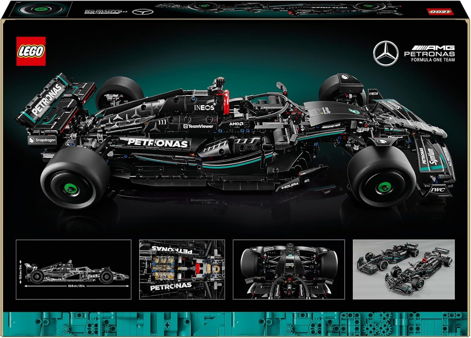 LEGO Technic Mercedes-Amg F1 W14 E Zestaw wyczynowy dla dorosłych, model samochodu wyścigowego w zmniejszonej skali, przedmioty kolekcjonerskie w domu lub biurze, prezenty Formuły 1 dla mężczyzn, kobiet 42171 Zestawy do budowania Besuche w sklepie LEGO