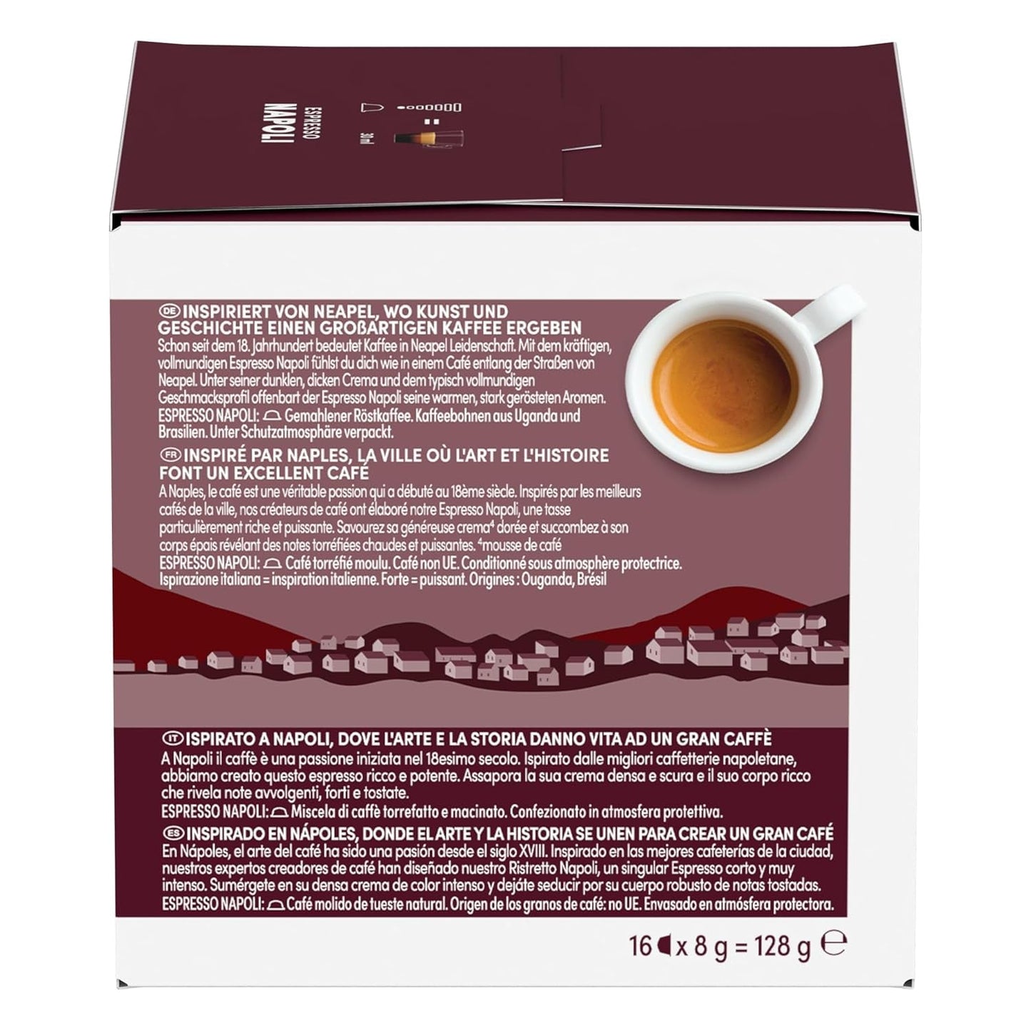 NESCAFÉ DOLCE GUSTO Inspirazione Italiana Espresso Napoli Kaffeekapseln 3-pak (3 x 16 Kapseln)