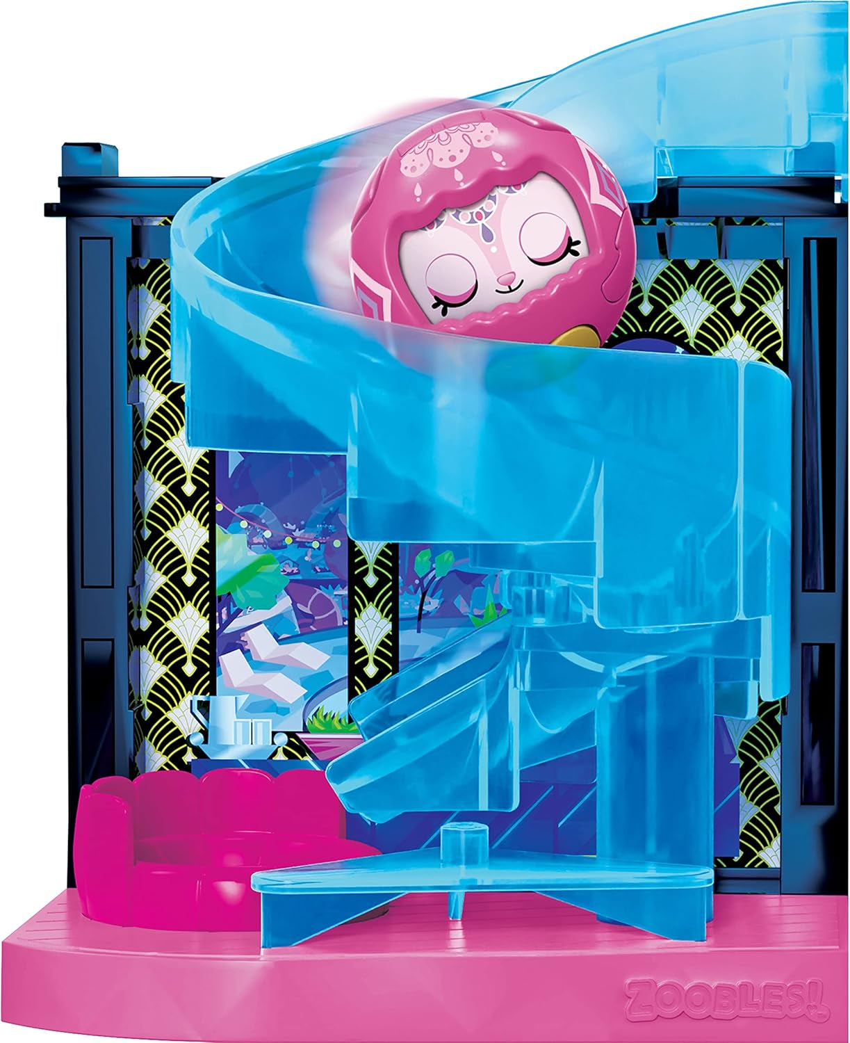 Zoobles Magic Mansion Transformowalny 6-pokojowy wymarzony dom, zjeżdżalnia i akcesoria