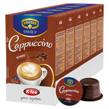 KRÜGER Cappuccino Schoko Kawa w kapsułkach, kompatybilna z K-fee i ALDI EXPRESSI* Kapselmaschinen, aromatyzowana kawa rozpuszczalna, 96 kapsułek