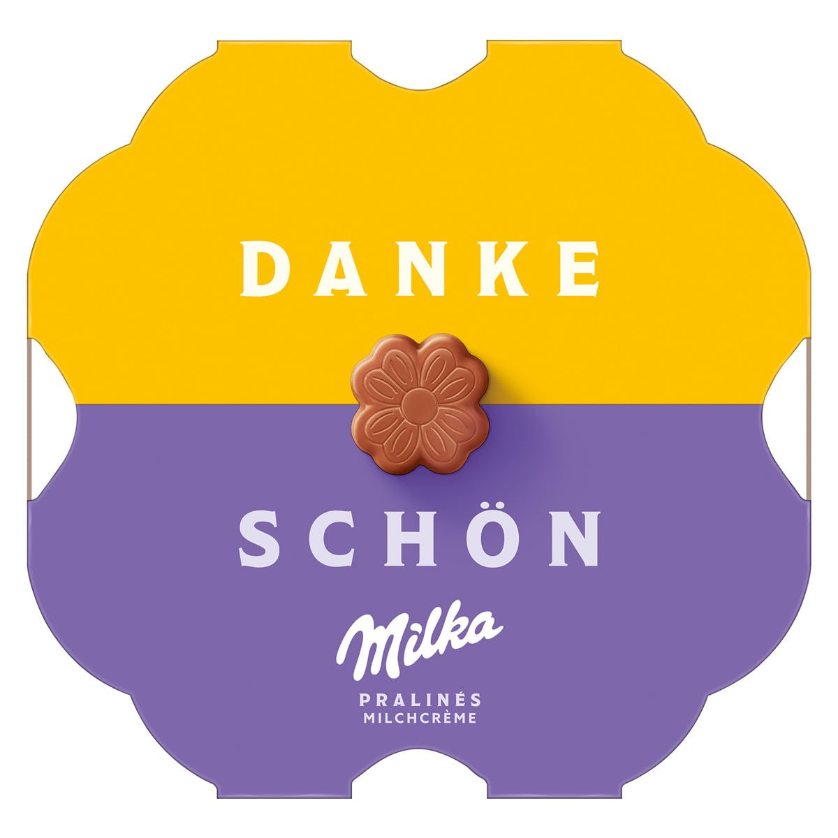 Praline Milka Little Thanks – Alpejska czekolada mleczna z delikatnym nadzieniem mlecznym – 12 x 44g