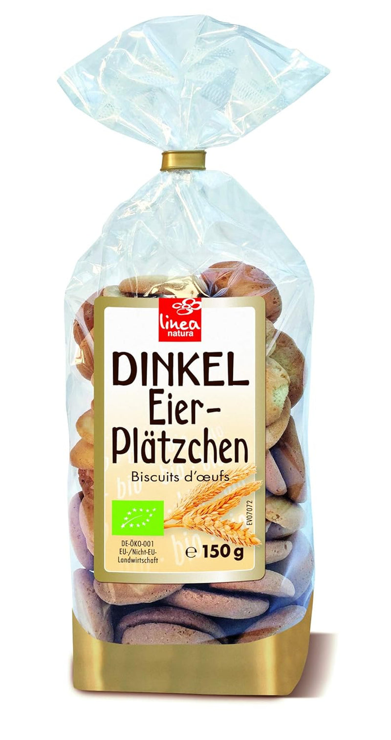 Ekologiczne ciastka jajeczne orkiszowe, 38% organiczne ciastka jajeczne, 150g